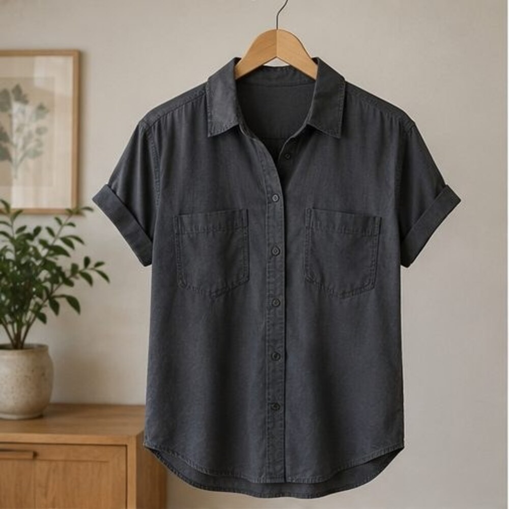 Charcoal Utility Pocket Shirt
